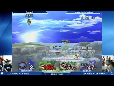 Rescue 3 - CT ZeRo + CT Chibo vs NAKAT + False - Losers Finals - SSBB