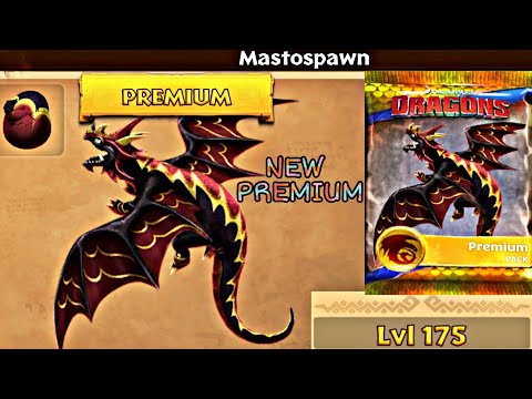 NEW PREMIUM MASTOSPAWN Max Level 175 Titan Mode - New Premium Egg Biter -  Dragons: Rise of Berk