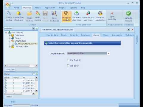 DNNKickStart - Create CSharp code based modules