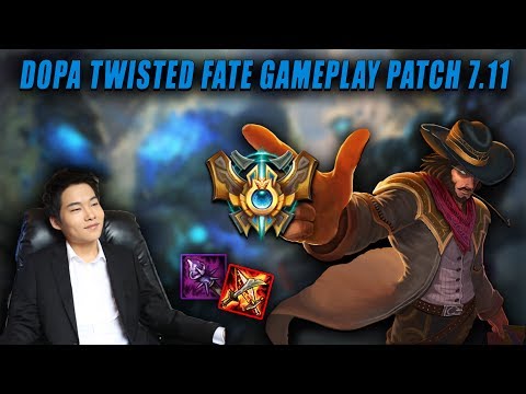 Apdo(Dopa) Twisted Fate | Season 7 Twisted Fate vs Zed Gameplay | Patch 7.11