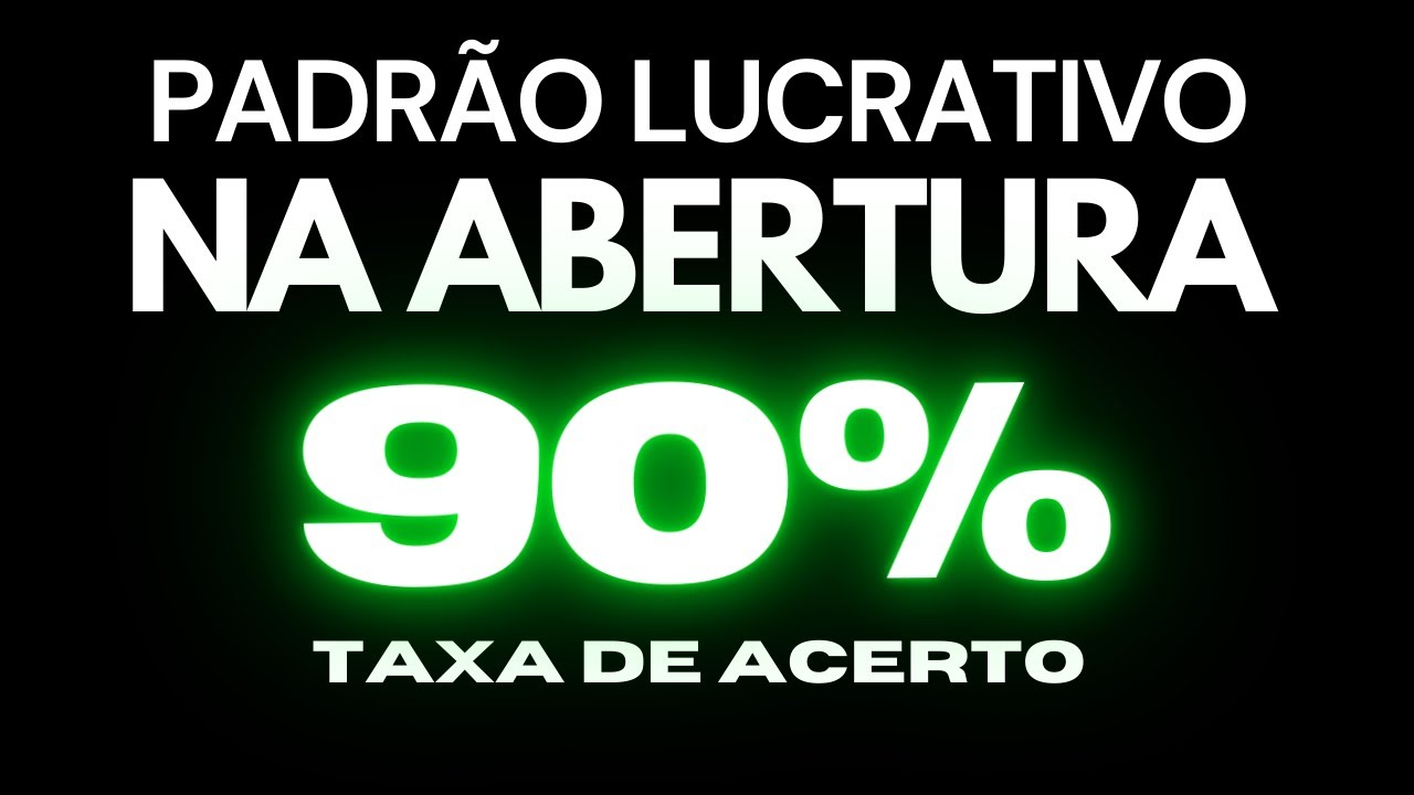 DESCOBRI UM PADRÃO LUCRATIVO NA ABERTURA DO MINI ÍNDICE QUE ESTÁ COM 90% DE ACERTO
