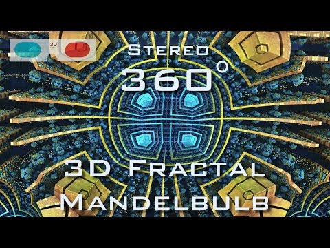 360° stereo 3D Fractal Matrix - Mandelbulb 3D Fractal VR
