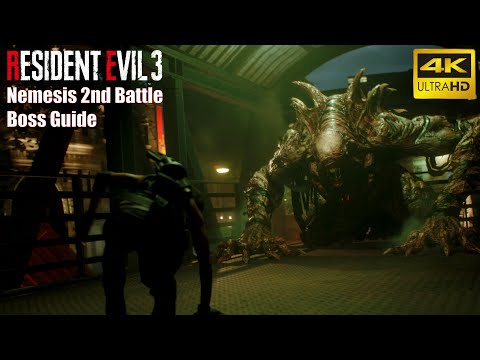 Nemesis Fight #2 Boss Guide | Clocktower Battle | Resident Evil 3 Remake [PS4 Pro 4K60]