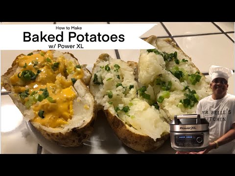 How to Make Baked Potatoes w/ Power XL || Cooking w/ Mr. Belle