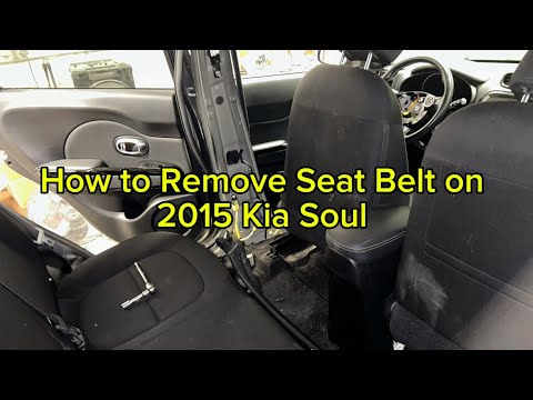 How to Replace Seat Belts on Kia Soul 2015 - How to remove seatbelts. (Without Special Tools)