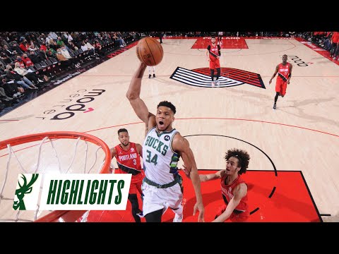 Highlights: Bucks 137 - Trail Blazers 108 | 2.5.22