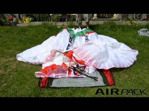 How to fold your glider in the AirPack