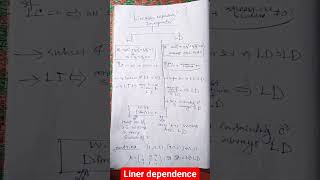 linear dependence vs independence , linear algebra