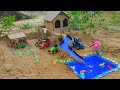 DIY How To Make Village House With Swimming Pool I Cow Shed I Science Project Ashton Creative
