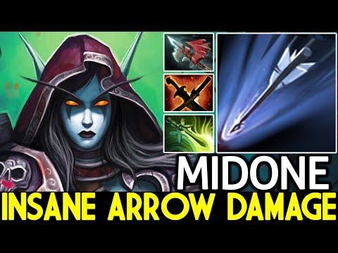 Midone [Drow Ranger] Insane Arrow Damage Just need Right Click 7.21 Dota 2