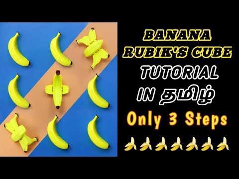 Banana 🍌 Rubik's Cube Tutorial | How to Solve Fruit Cube | Only 3 Step | Tamil | @CRACKINGCUBES