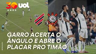 GOLAÇO DO CORINTHIANS! GARRO ACERTA CHUTAÇO NO ÂNGULO E ABRE PLACAR PRO TIMÃO CONTRA O ATHLETICO