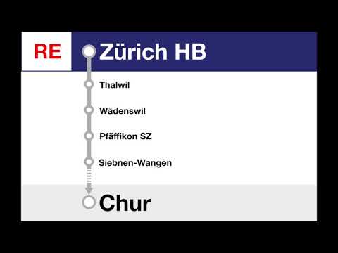 SBB Ansage - Begrüssung im RE von Zürich nach Chur