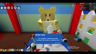 Bee Swarm Simulator Mother Bear म फ त ऑनल इन - roblox bee swarm simulator completing mama bear quest and getting gifted bee