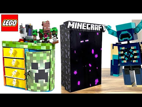 LEGO Minecraft Warden,Enderman,Zombie Villager  |Easy to Make | Easy Craft Ideas