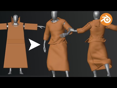 Blender: Make An Ancient Robe | Cloth Sewing Tutorial