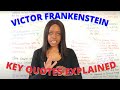 ‘Frankenstein' Quotes For GCSE Exams! | Victor Frankenstein Character Quotes & Word-Level Analysis