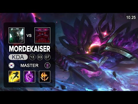 Mordekaiser Top vs Ornn - KR Master Patch 10.25