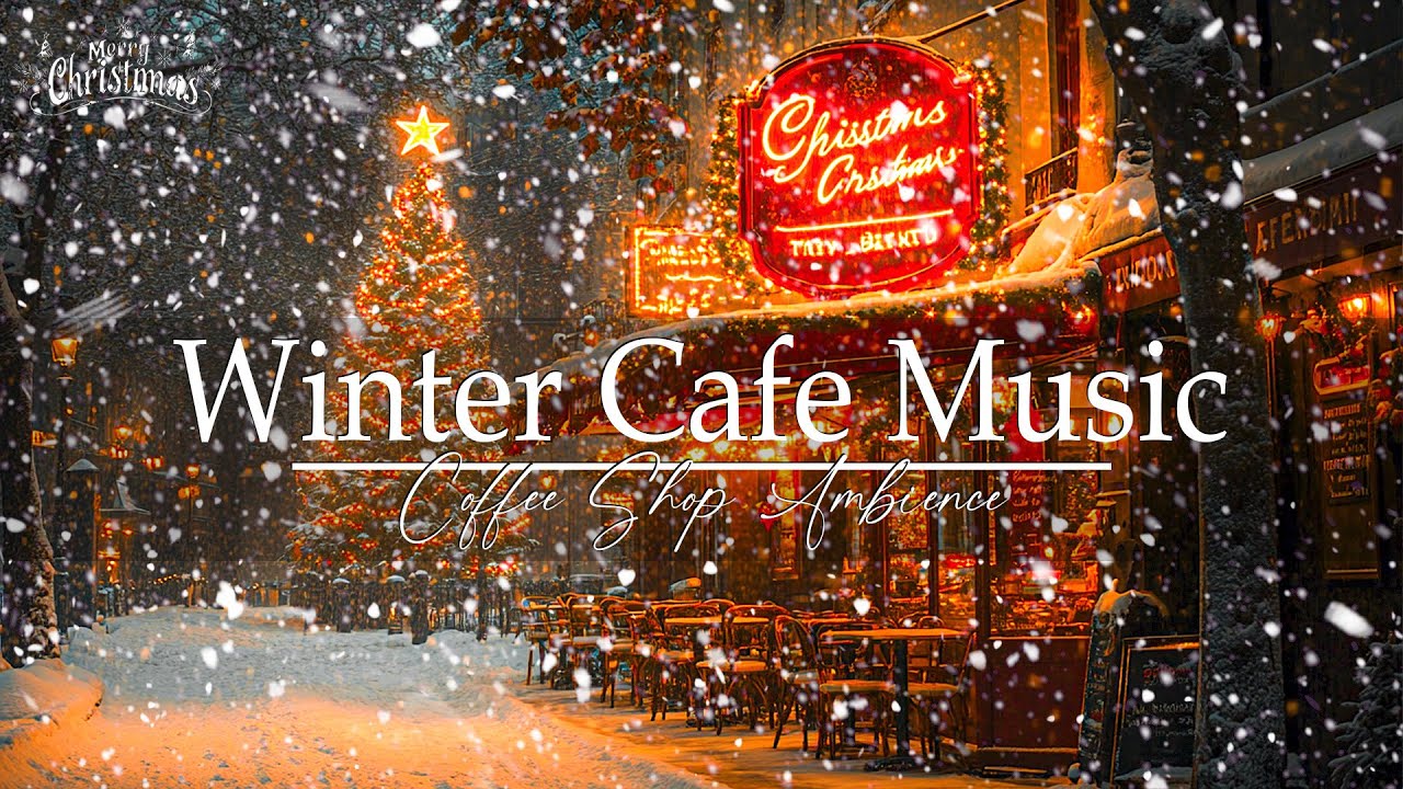 Winter Coffee Jazz ❄️ Cozy Jazz with Snowfall Outdoor Cafe for a Relaxing Day #6