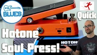 Video thumbnail for Hotone Soul Press Wah Pedal Demo (quick play test) by intheblues