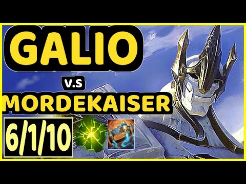 MILICA (GALIO) vs MORDEKAISER - 6/1/10 KDA MID GAMEPLAY - EUW Ranked DIAMOND