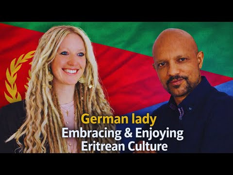 ብናይ ሐበሻ ባህሊ ትነብር ጀርመናዊት (German Lady Embracing & Enjoying Eritrean Culture)