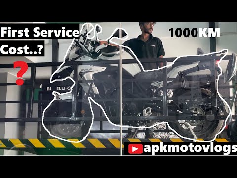 Benelli TRK 502 bs6 2022 |1000km First Service Cost Rs8039 Labour cost 3846😮 Coimbatore apkmotovlogs