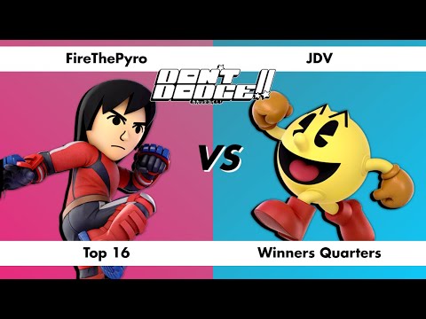DON'T DODGE!! FireThePyro (Mii Brawler) vs JDV (Pac-Man) [Top 16 Winners Quarters]