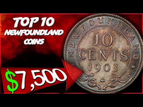 TOP 10 NEWFOUNDLAND COINS WORTH BIG MONEY - RARE & VALUABLE CANADIAN COINS!!