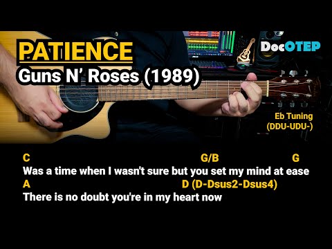 Patience - Guns N’ Roses (1989) Easy Guitar Chords Tutorial with Lyrics