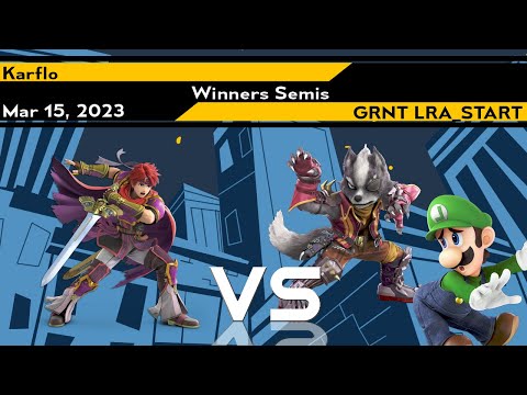 Xeno284 W.Semis - Karflo (Roy) vs LRA_START (Wolf, Luigi) - SSBU Ultimate Tournament