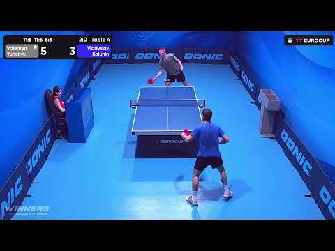 12:50 Valentyn Yunchyk - Vladyslav Kaluhin 28.07.2023 TT Euro.Cup Ukraine Star. TABLE 4