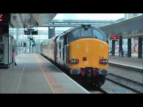 (HD) DRS 37607 & 37610 on 1Z05 at Reading 13/06/2014