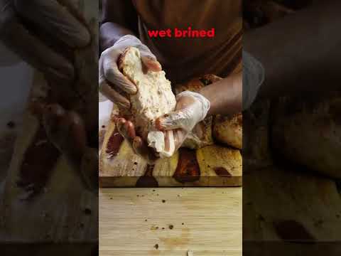 Butter injection Vs Wet Brined Turkey #cooking #shorts