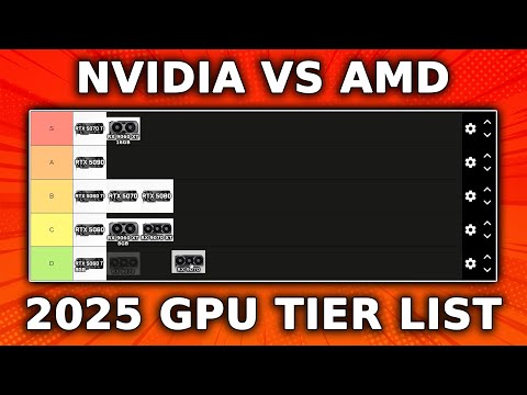 Late 2025 New GPU Tier List - AMD & Nvidia