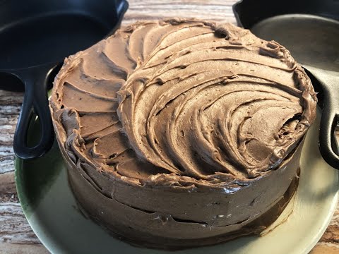 Cast Iron Chocolate Layer Cake