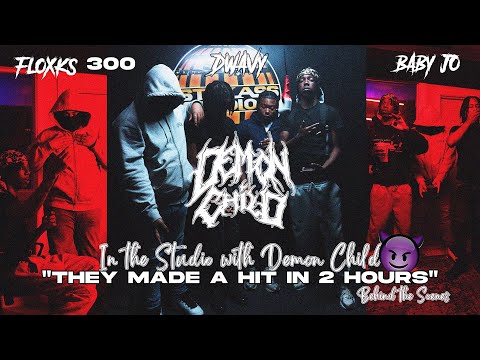 Floxks 300, DWavy, and Baby Jo Made a HIT in Under 2 hours with Demon Child™ (Studio Vlog)