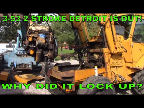 DYNAHOE PT 3 3-53 DETROIT REMOVAL AND TEAR DOWN!