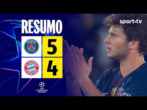 Resumo: PSG 5-4 Bayern München - UEFA Champions League 2025/26 | sport tv