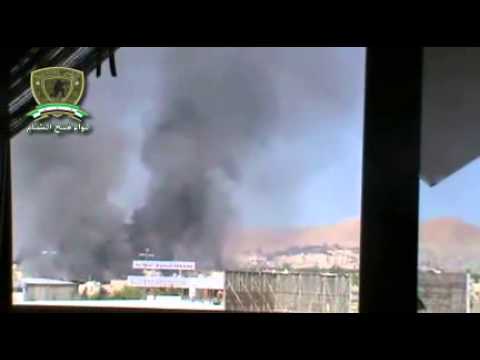 استهداف تجمع لقوات النظام  من قبل لواء فتح الشام في حرستا في ريف دمشق