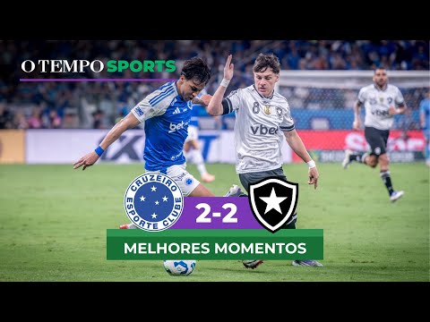 CRUZEIRO 2X2 BOTAFOGO - Veja os MELHORES MOMENTOS da partida