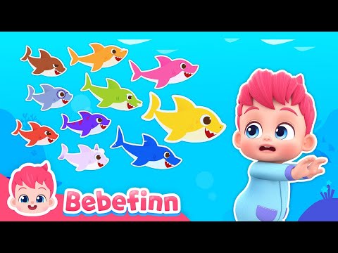???????? Ten Little Sharks | Bebefinn Nursery Rhymes for Kids