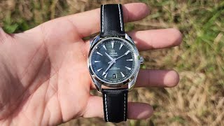 Omega Aqua Terra on Artem Sailcoth Strap