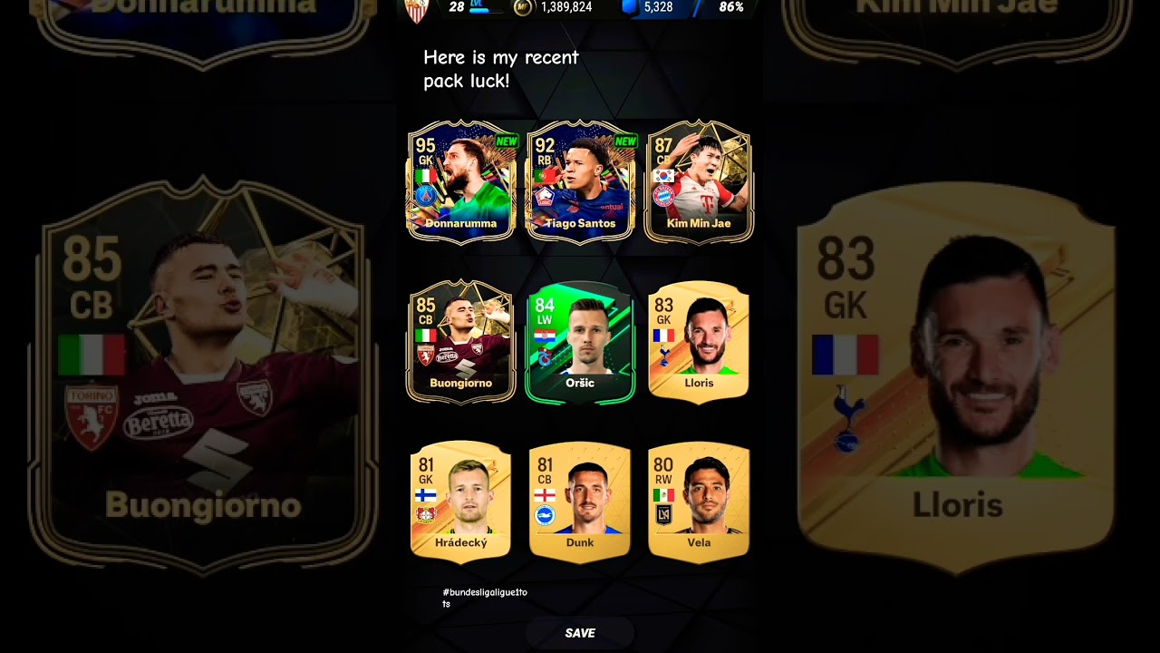 Here is my recent pack luck in MADFUT! #madfut #packluck #foryou