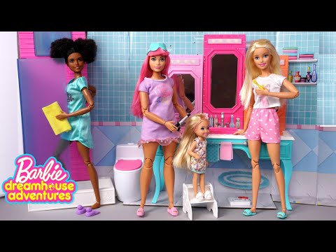 Barbie Family Best Friends Morning Routine - Dreamhouse Adventures Pretend Play