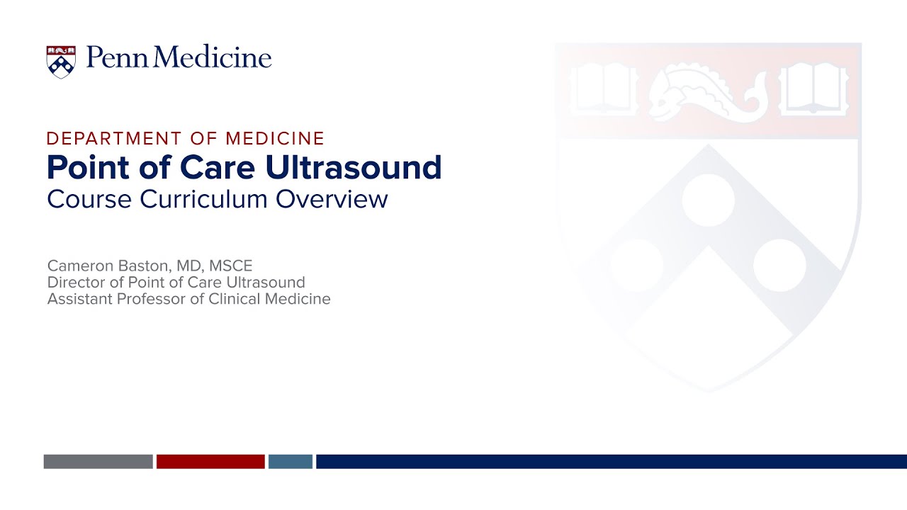 Watch video titled Point of Care Ultrasound at Penn Internal Medicine on YouTube
