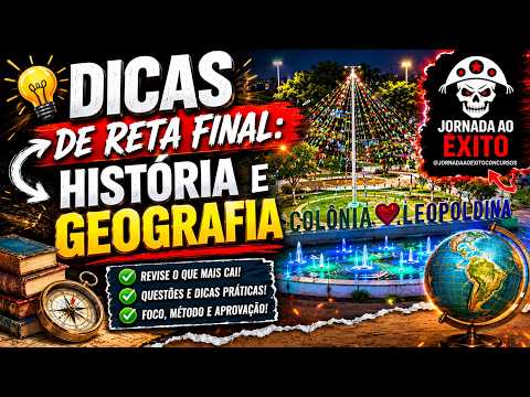 REVISANDO POR QUESTÕES: HISTÓRIA E GEOGRAFIA DE COLÔNIA LEOPOLDINA-AL 2026