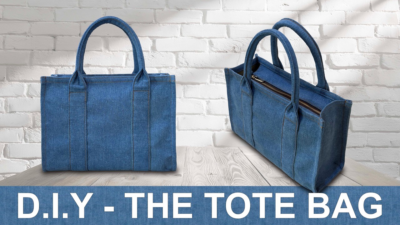 DIY - THE TOTE BAG - MARC JACOBS INPIRED BAG - Step by step tutorial with free PDF Pattern