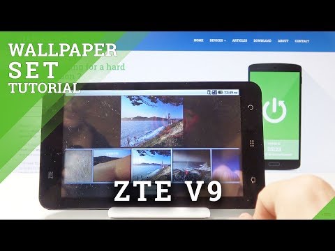 How to Change Wallpaper in ZTE V9 - Update Home Screen