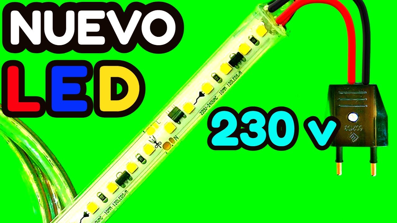 🔴NUEVAS tiras de LED 230v SIN transformador IP65 autoadhesiva Fácil de montar